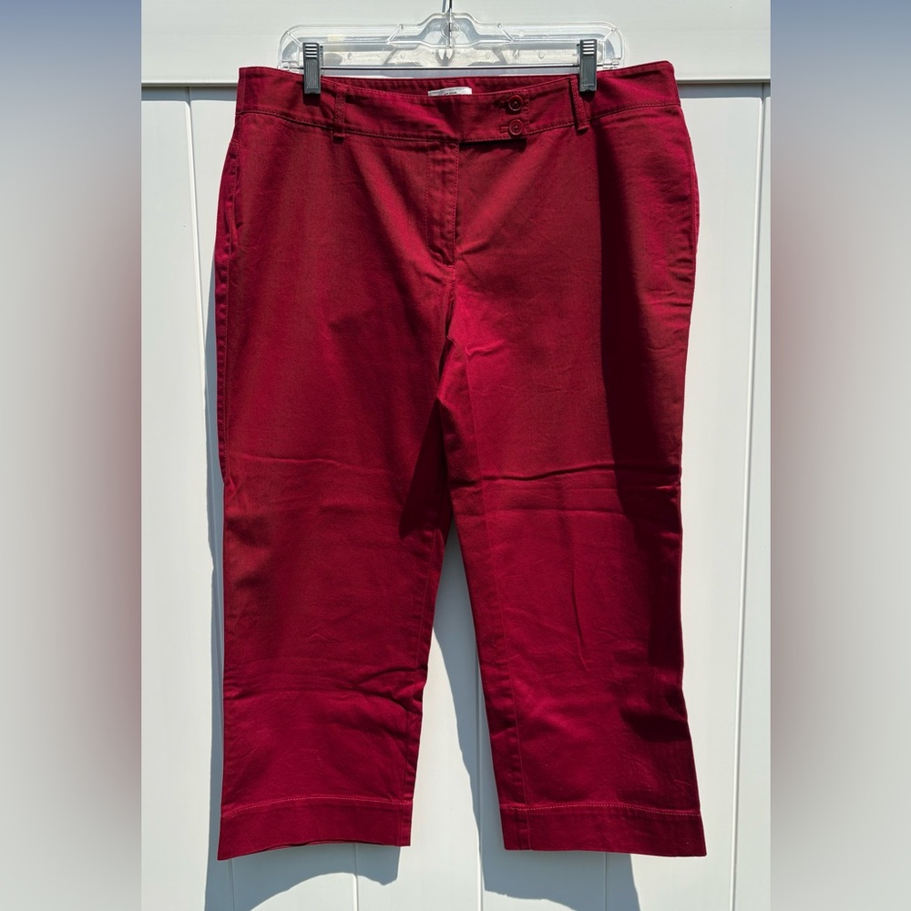 LOFT Julie- flare cropped/capri pant- size 12